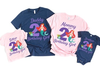 Mermaid family birthday shirt, mermaid mom and dad shirt, Birthday Mermaid Cute Matching Family Mom Dad, Mer Mom Mer Dad Birthday shirts