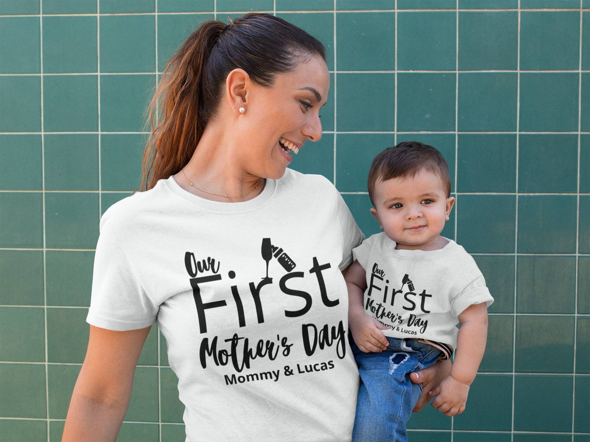 Our First Mothers Day Matching Mother and Son Shirts 1st Etsy