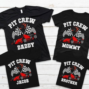 Matching Pit Crew Race Car Birthday Shirt, Matching Family Race Birthday Shirt, Birthday Outfit, Race Car Party Outfit, Pit Crew Shirt image 3