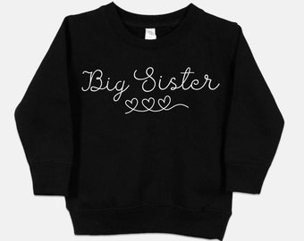 big sister toddler sweatshirt, big sister announcement sweatshirt, Cute Toddler Sweatshirt, Pregnancy Reveal