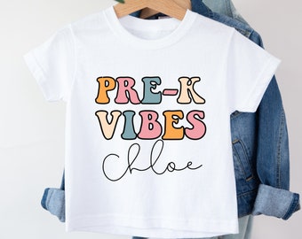 1st day of preschool outfit, pre-k shirt, pre k first day, first day of pre k shirt, personalized pre k shirt