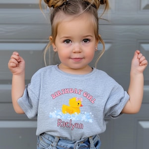 Personalized Rubber Duck Birthday Shirt, Rubber Ducky  Birthday Shirt,  Rubber Duck Birthday Girl, Quack Quack, Splish Splash