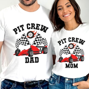 Matching Pit Crew Race Car Birthday Shirt, Matching Family Race Birthday Shirt, Birthday Outfit, Race Car Party Outfit, Pit Crew Shirt image 2