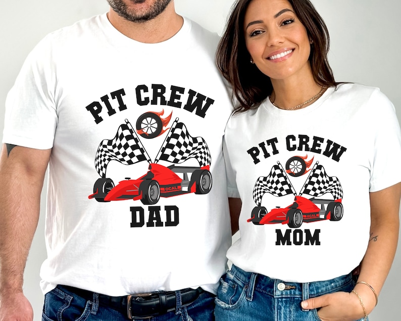 Matching Pit Crew Race Car Birthday Shirt, Matching Family Race Birthday Shirt, Birthday Outfit, Race Car Party Outfit, Pit Crew Shirt image 2