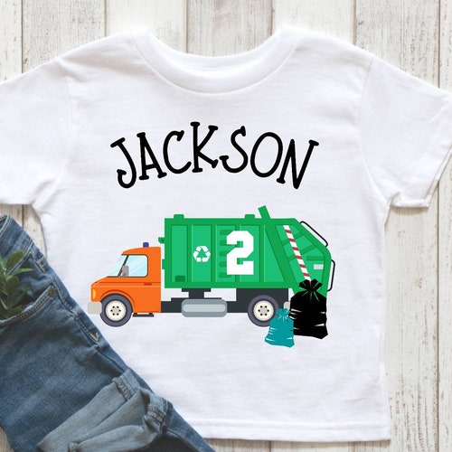Garbage truck t shirts for toddlers Clearance