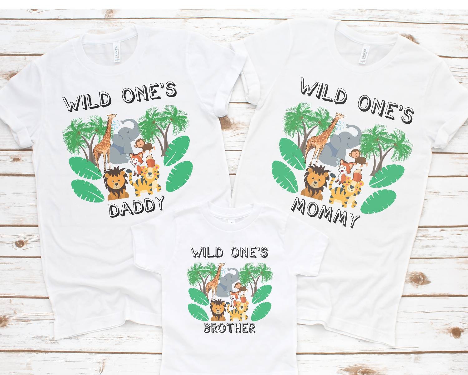wild one family t shirts