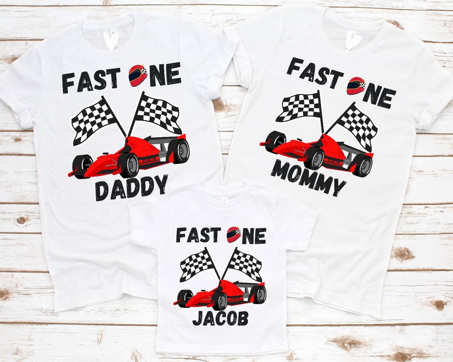 Family Birthday Shirts Cars Race Car Birthday Shirt Fast One Etsy