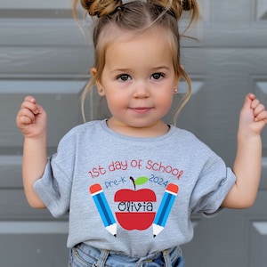 pre k first day shirt, Pre K Shirt, First Day Of Pre K Shirt, Personalized First Day Of Pre K Shirt ,First Day Of Pre K Shirts, Boy, girl