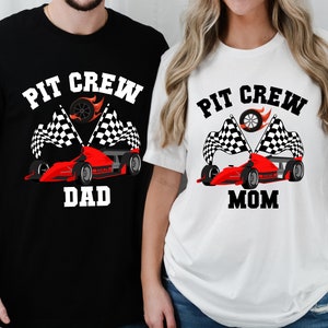 Matching Pit Crew Race Car Birthday Shirt, Matching Family Race Birthday Shirt, Birthday Outfit, Race Car Party Outfit, Pit Crew Shirt image 1