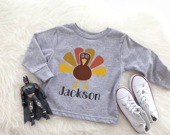 turkey shirt toddler boy, Boys Thanksgiving shirt, Thanksgiving Baby, Boys Fall Shirts, Boys Toddler Shirt, personalized turkey shirt