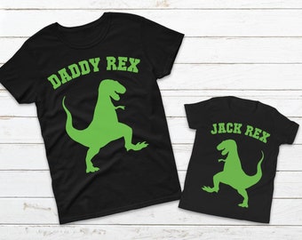Daddy Rex Matching Shirt, Father Son Dinosaur T-Shirt