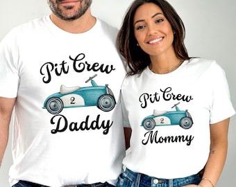 Two Fast Matching Family Birthday Shirts, Matching Family Race Birthday Shirt, Race Car Birthday Shirt, Race Car Party, Pit Crew Shirt