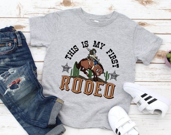 My First Rodeo Birthday Shirt, Cowboy Birthday Shirt, Rodeo birthday shirt, Western Birthday,  1st Birthday Outfit