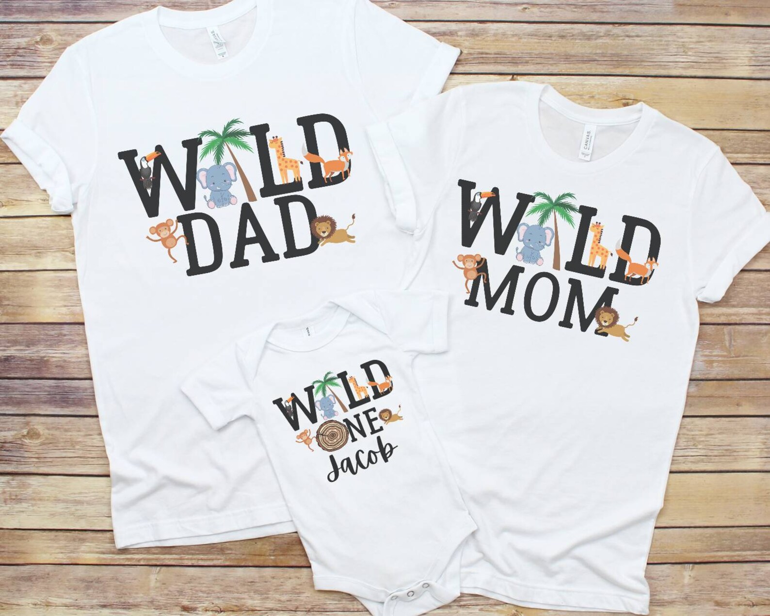 wild one family t shirts