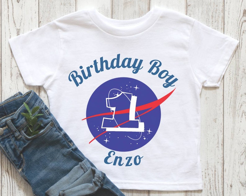 Traje de cumpleaños personalizado con temática de la NASA, traje de cumpleaños, necesito mi traje de cumpleaños espacial imagen 2