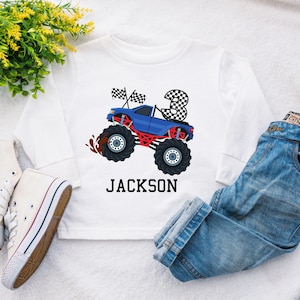Monster Truck birthday shirt, Monster truck matching family shirt, Monster Jam Party Tshirt, 4th MOnster Truck shirt, Monster Truck Bash