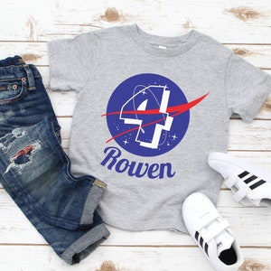 Nasa themed birthday  shirt, space birthday shirt, astronaut birthday  party, birthday shirt any age 1,2, 3, 4, 5, 6