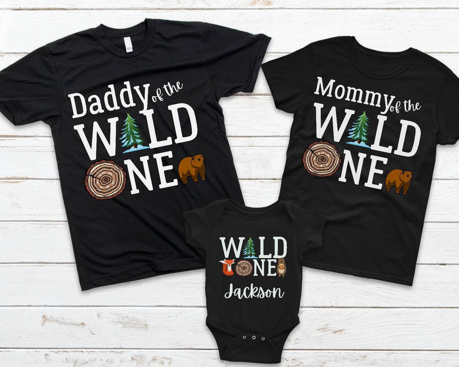 wild one family t shirts