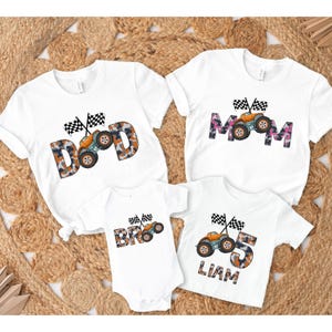 Monster truck matching family shirt, Monster Truck birthday shirt, Monster Jam Party Tshirt, custom  Monster Truck shirt, Monster Truck Bash