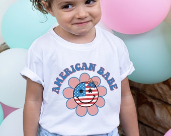 4th of july toddler girl, american babe toddler shirt, 4th of july toddler girl shirt, toddler 4th of july, memorial day