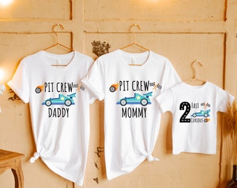 Two Fast Matching Family Birthday Shirts, 2nd Birthday Shirt, Second Birthday, Mommy and Me Shirts, 2 fast 2 curious  Race Car Shirt