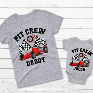 Matching Pit Crew Race Car Birthday Shirt, Matching Family Race ...