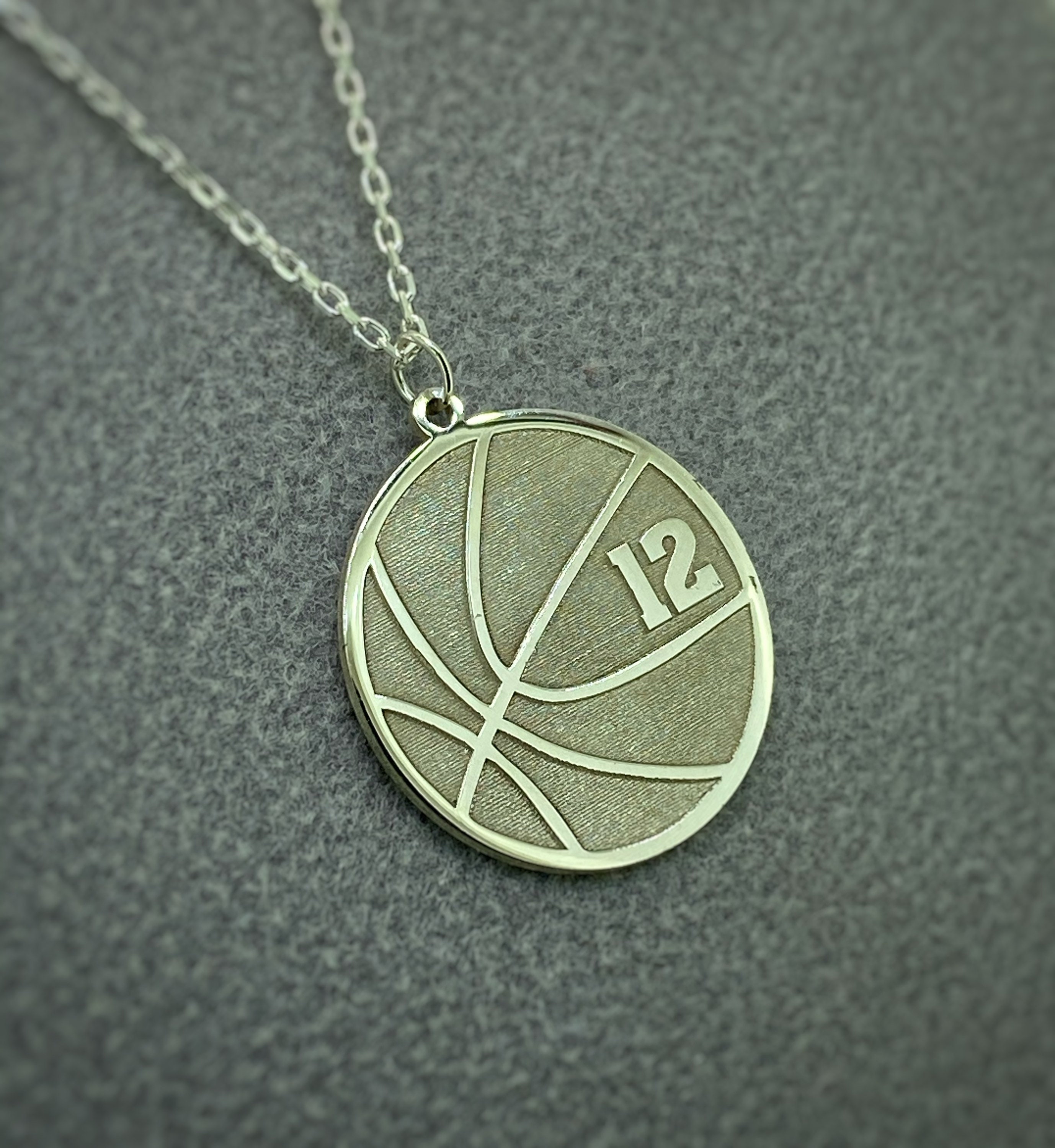 Basketball Necklace Basketball Jewelry Basketball Gift Etsy