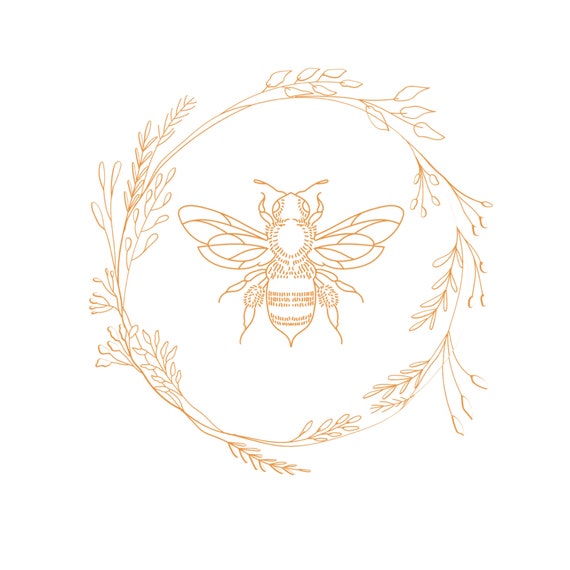 Bee Wreath PNG, Floral Bee PNG, Bee Image Download, Bee Clipart, Flower Bee Image, Bee Sublimation, Bee Cut File