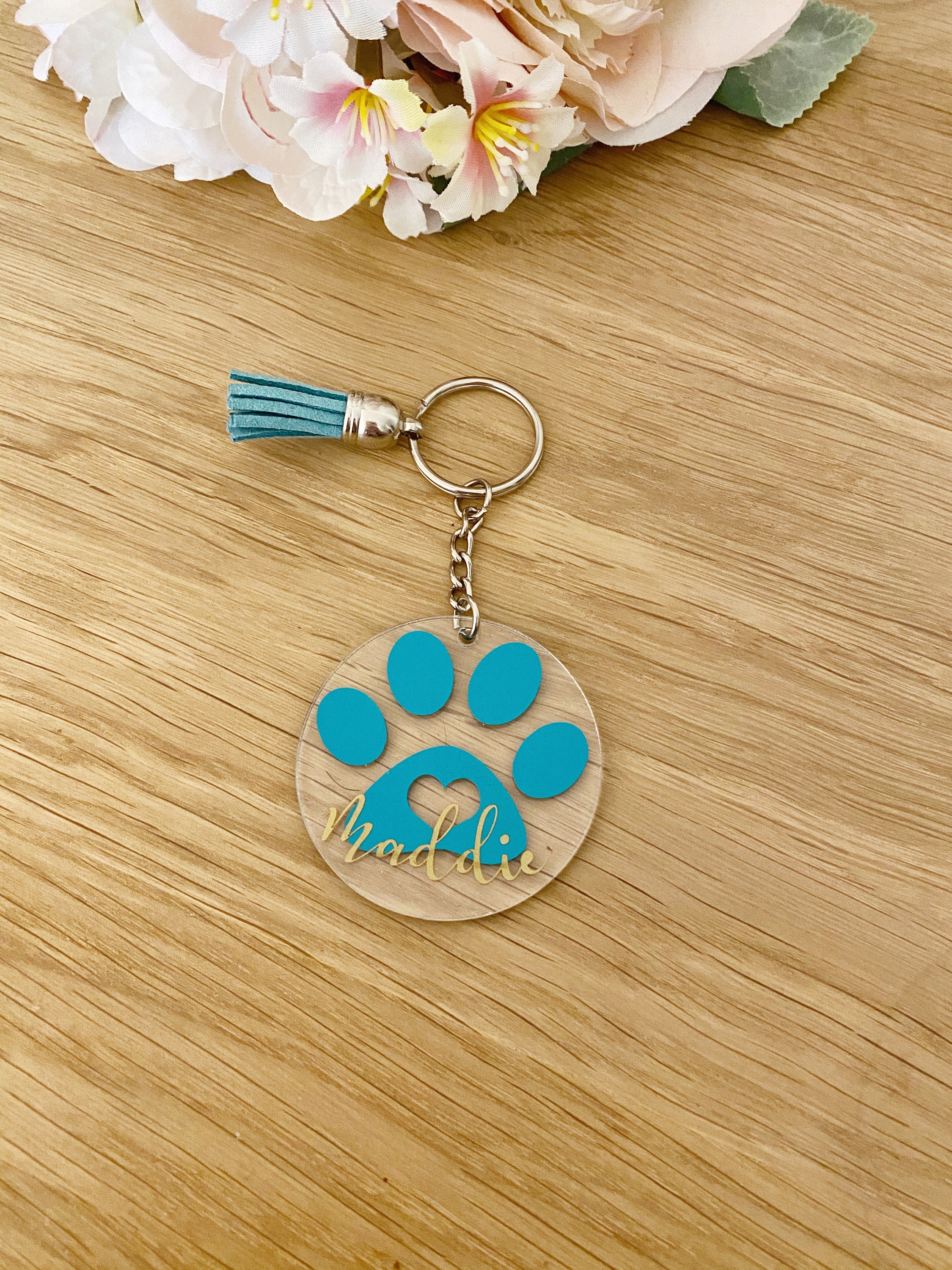 Personalised Pet Keyring Dog Keyring Cat Keyring Fathers Etsy UK