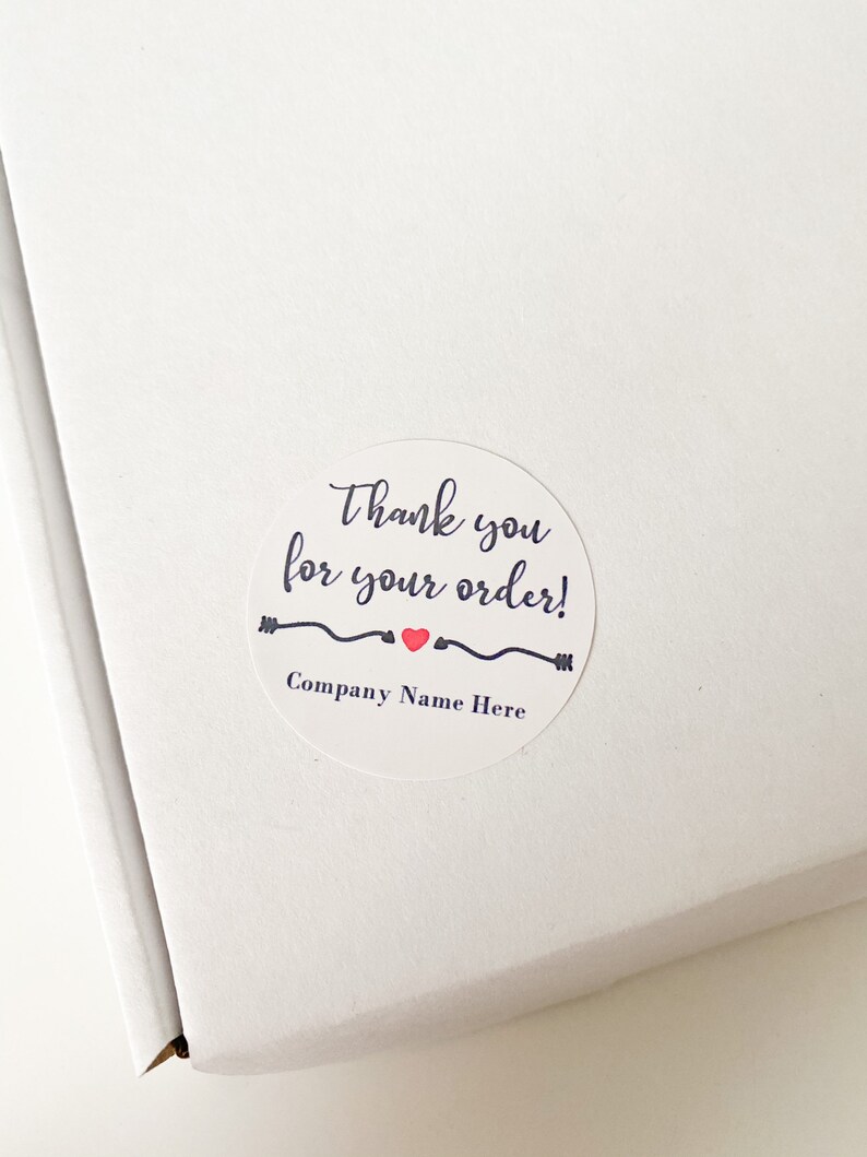 Thank You Stickers, Small Business Sticker, Thanks for Your Order ...