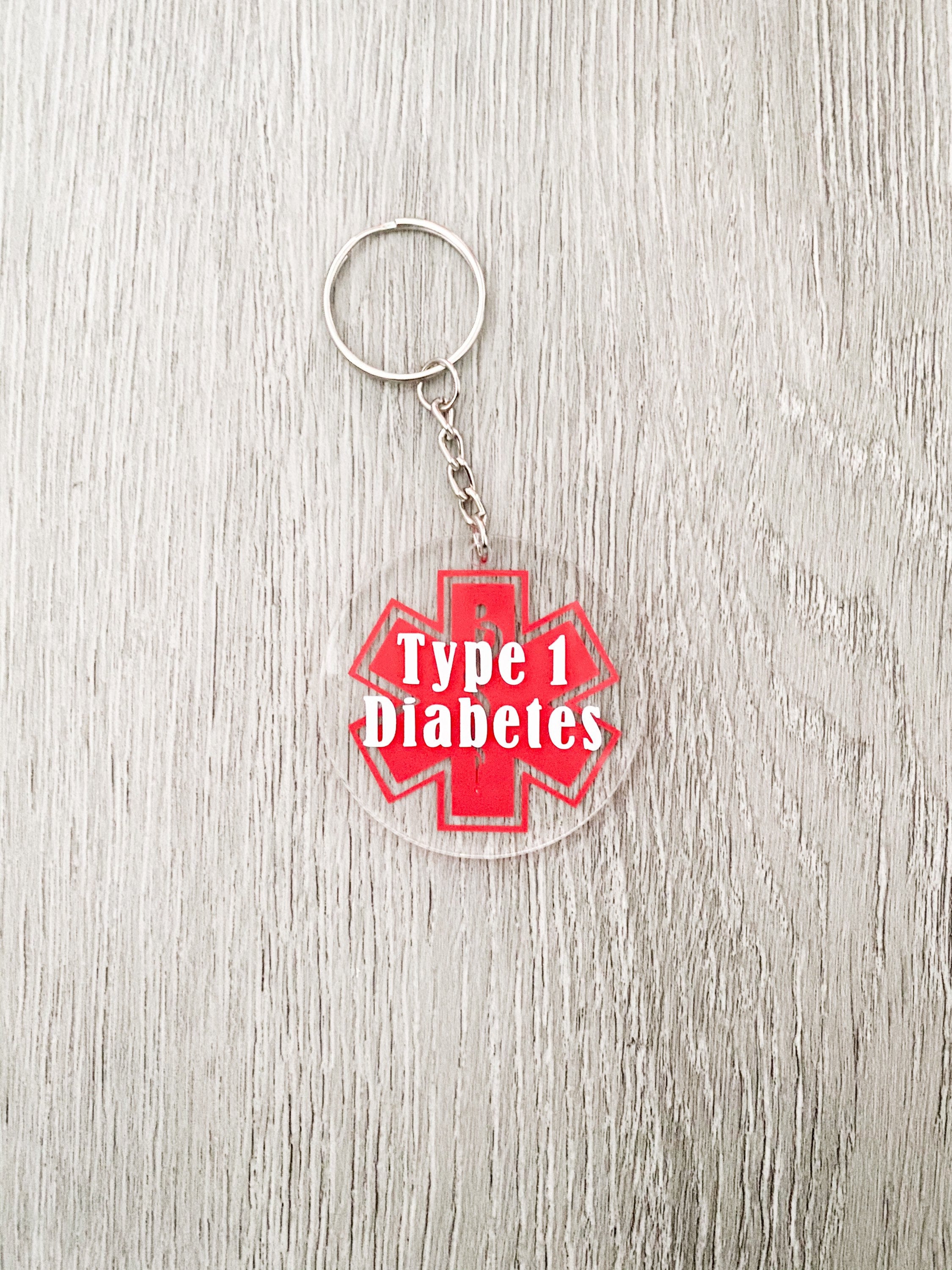 Diabetes Keyring Diabetes Type 1 Medical Alert Keyring Etsy UK