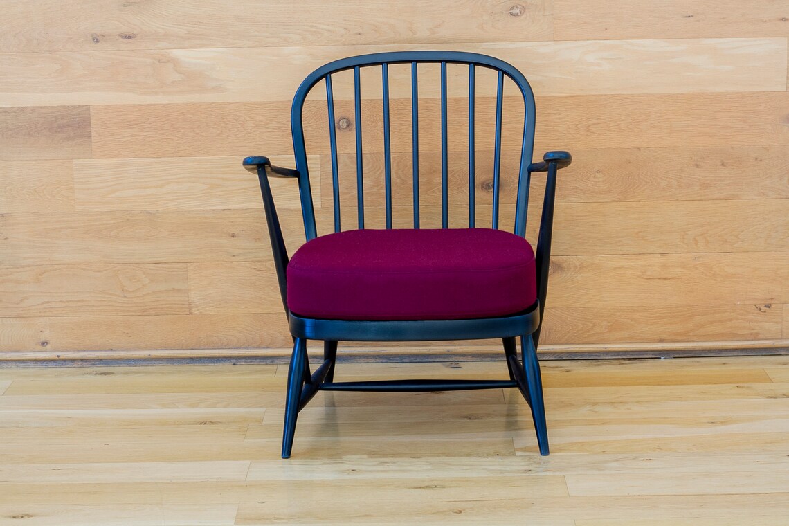 Ercol 334 Replacement High Density foam pad with Burgundy Etsy