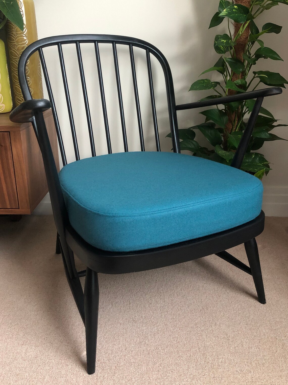 Ercol 334 Replacement High Density foam pad with Aqua Wool Etsy