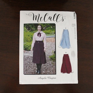 Skirts M8071 Misses&#39; Raised Waist, High Waist, Yoke, Angela Clayton Costume Design, SZ 4-6-8-10-12, Uncut Factory Fold, P2