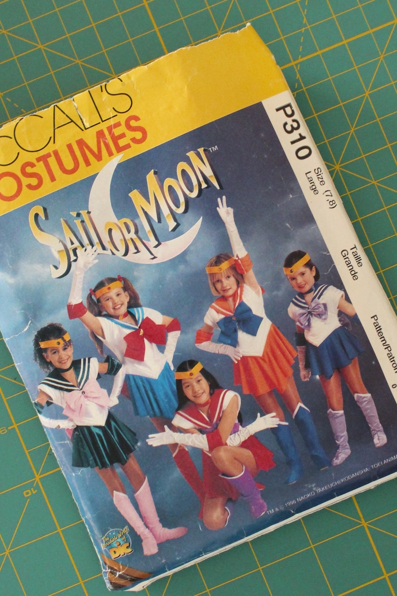 SAILOR MOON McCall's P310 Costumes Sewing Pattern Girls Etsy