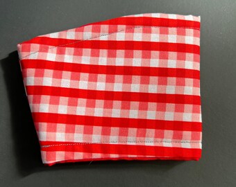 Checkered Red Coffee Koozie Cold Cup Drink Sleeve