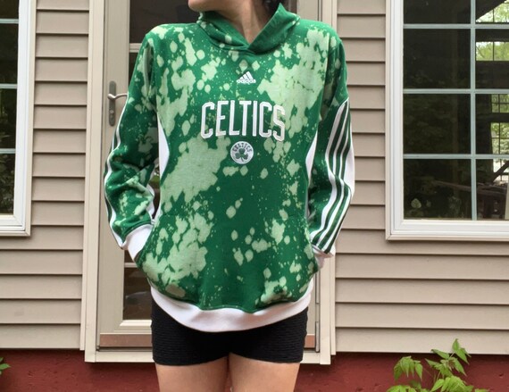 Custom Celtics Extra Small XS Hoodie Up-cycled Bleached - Etsy