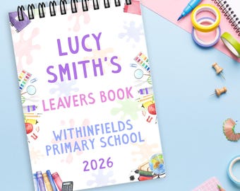 Personalised School Leavers Memory Book | A5 School Leavers Book
