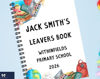 Personalised School Leavers Yearbook | A5 Memory Book (Class of 2026)