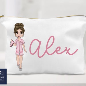 Personalised Cosmetics Bag | Personalised Make Up Bag | Spa Gift | Gift for Teenage Girl | Toiletries Bag | Girls Sleepover Bag