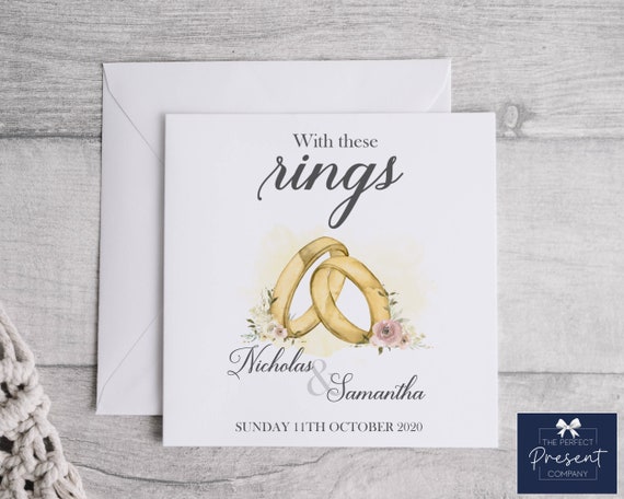 Wedding day sale rings