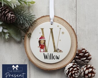 Personalised Elf Christmas Decoration | Children's Elf Decoration | Girl Elf | Boy Elf | Christmas Eve Box Filler | Kids Christmas Ornament