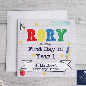 Tarjeta personalizada de regreso a clases / Tarjeta de nueva clase / Tarjeta grupal de año nuevo / Regreso a clases / Regalo de regreso a clases / Tarjeta de nuevo año escolar