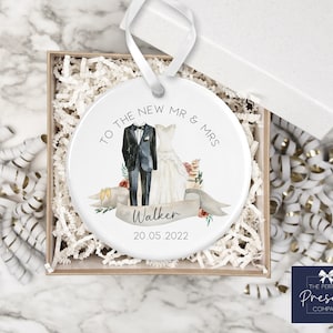 Regalo de boda personalizado / Recuerdo de boda / Adorno de boda / Regalo del Sr. y la Sra. Regalo de la Sra. y la Sra. / Regalo del Sr. y el Sr. / Regalo de recién casados