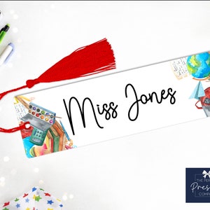 Personalised Teacher Bookmark | Personalised Bookmark | Personalised Teacher Gift Set | Pre School Gift | Nursery Gift | Teacher Bookmark