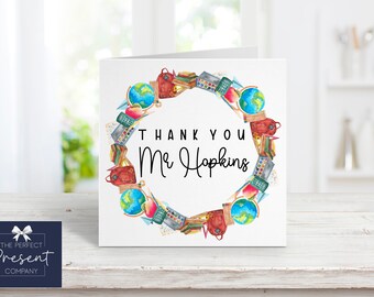 Personalised Teacher Thank You Card | Thank You Teacher | Teaching Assistant Card | Teacher Appreciation | End of Year | Class of 2022