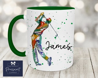 Personalisierte Golf-Tasse |  Becher für Golfer | Golf Geschenk | Becher für Papa | Becher für Golfer | Golf Geburtstagsgeschenk | Golf Geschenk für Ihn