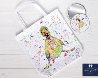 Duckling Tote Bag | Animal Tote Bag | Watercolour Duckling Bag | Gift for Animal Lover | Animal Gift Set | Animal Birthday Gift for Her