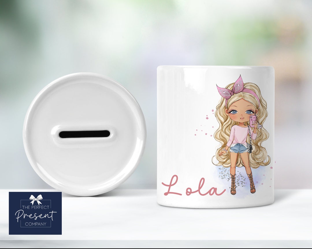 Girls Personalised Money Box | Older Girls Money Box | Gift for Girl ...