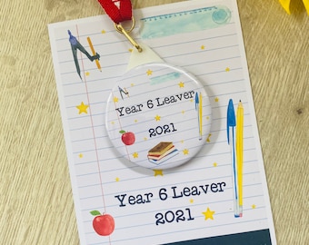 School Leaver Medal | School Leaver Gift | School Leaver 2021 | School Medal | Year 6 Leaver | Primary School Leaver | Year 6 Graduate